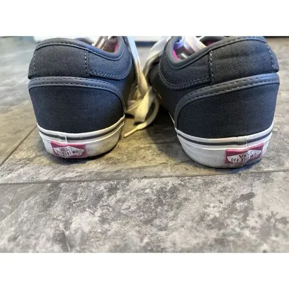 VANS Era Charcoal Gray & Pink Skate Shoes Women’s Size 10 Padded Tongue - Picture 6 of 7